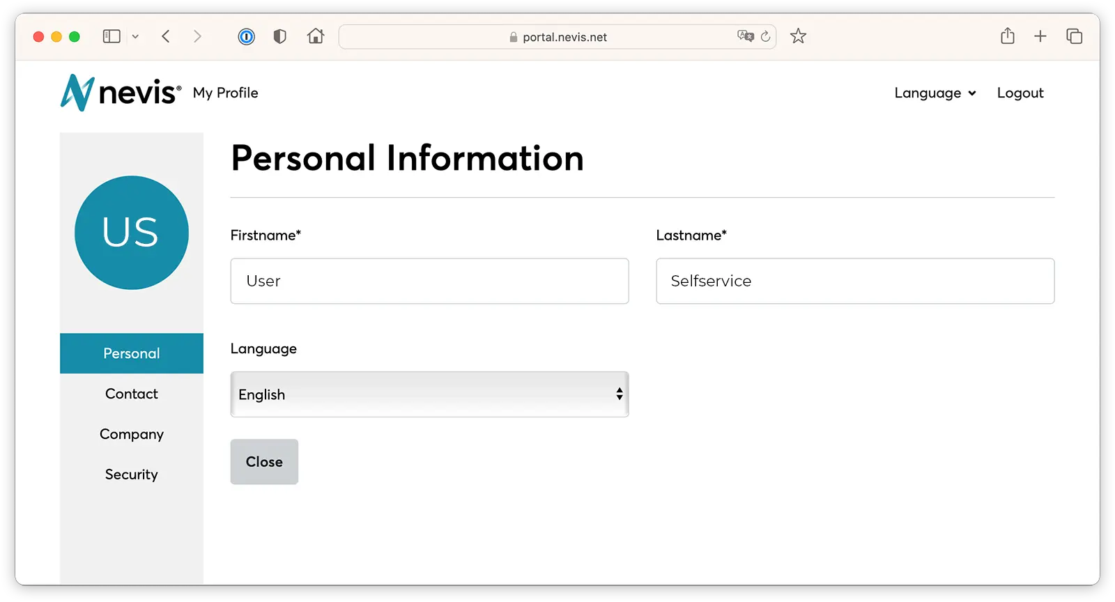 user-self-service